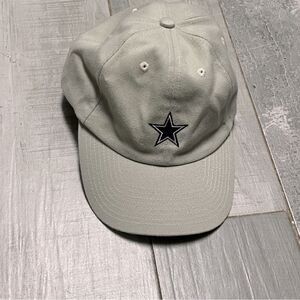 NEW NFL Dallas Cowboys Tan Navy Star Velcro Adjustable Fitted Baseball Cap Hat